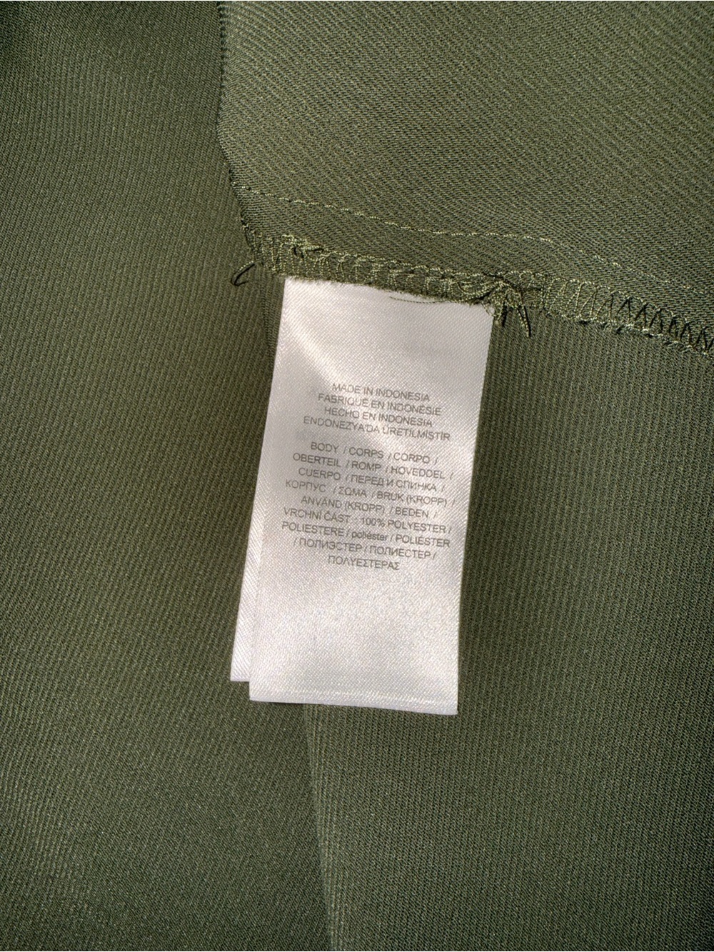 Lauren Ralph Lauren Surplice Georgette Olive Green Wrap Midi Dress - Elegant - Picture 11 of 14